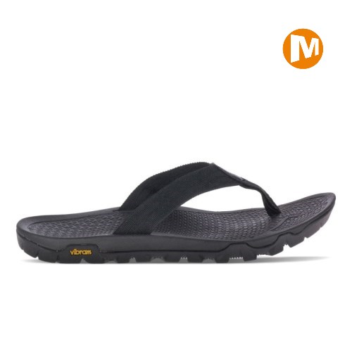 Merrell Breakwater Flip Flops Damen Schwarz [DE-JPKVY]